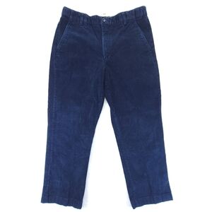 LL Bean Mens Corduroy Comfort Waist Stretch Pants Size 34x29 (Actual 34x27) Blue